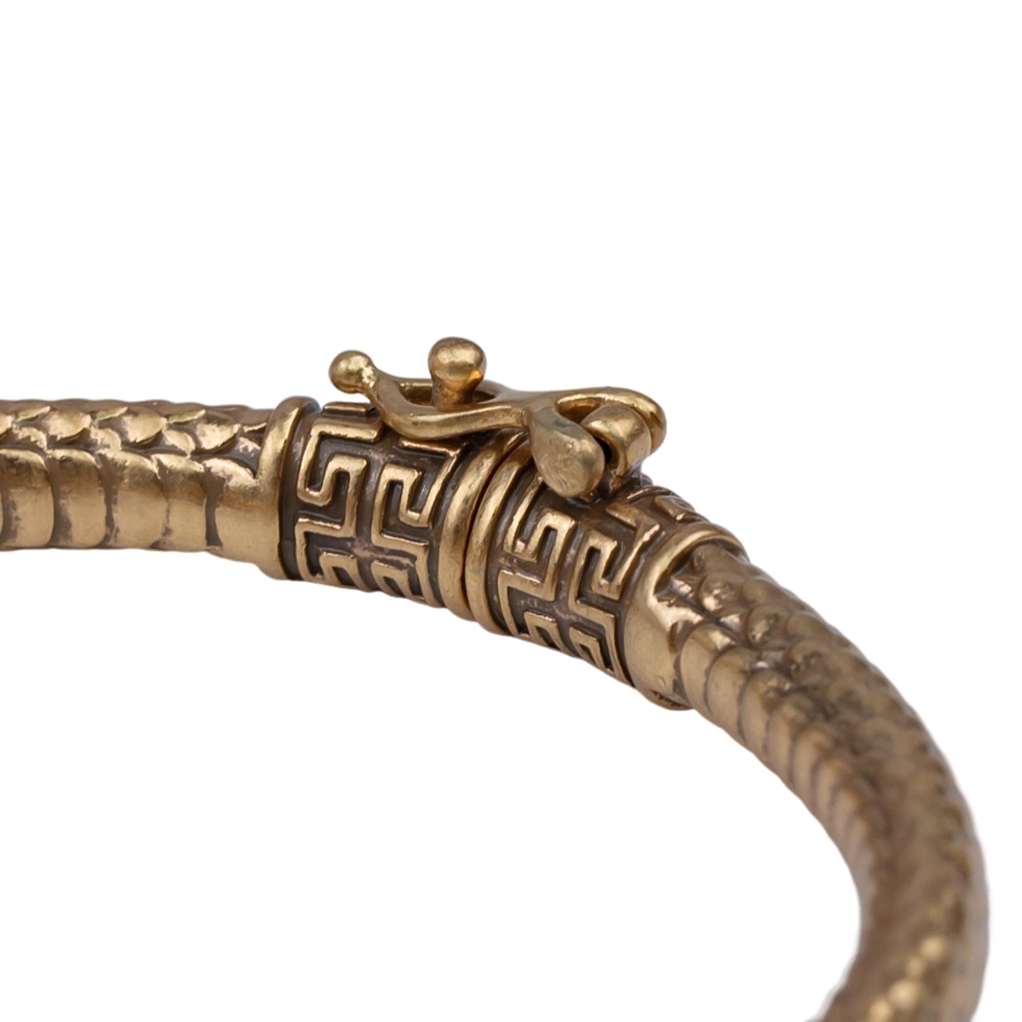 Dragon Vintage Bangle with Red Gem Centerpiece | Retro Chinese Style Bracelet |vintage bracelet