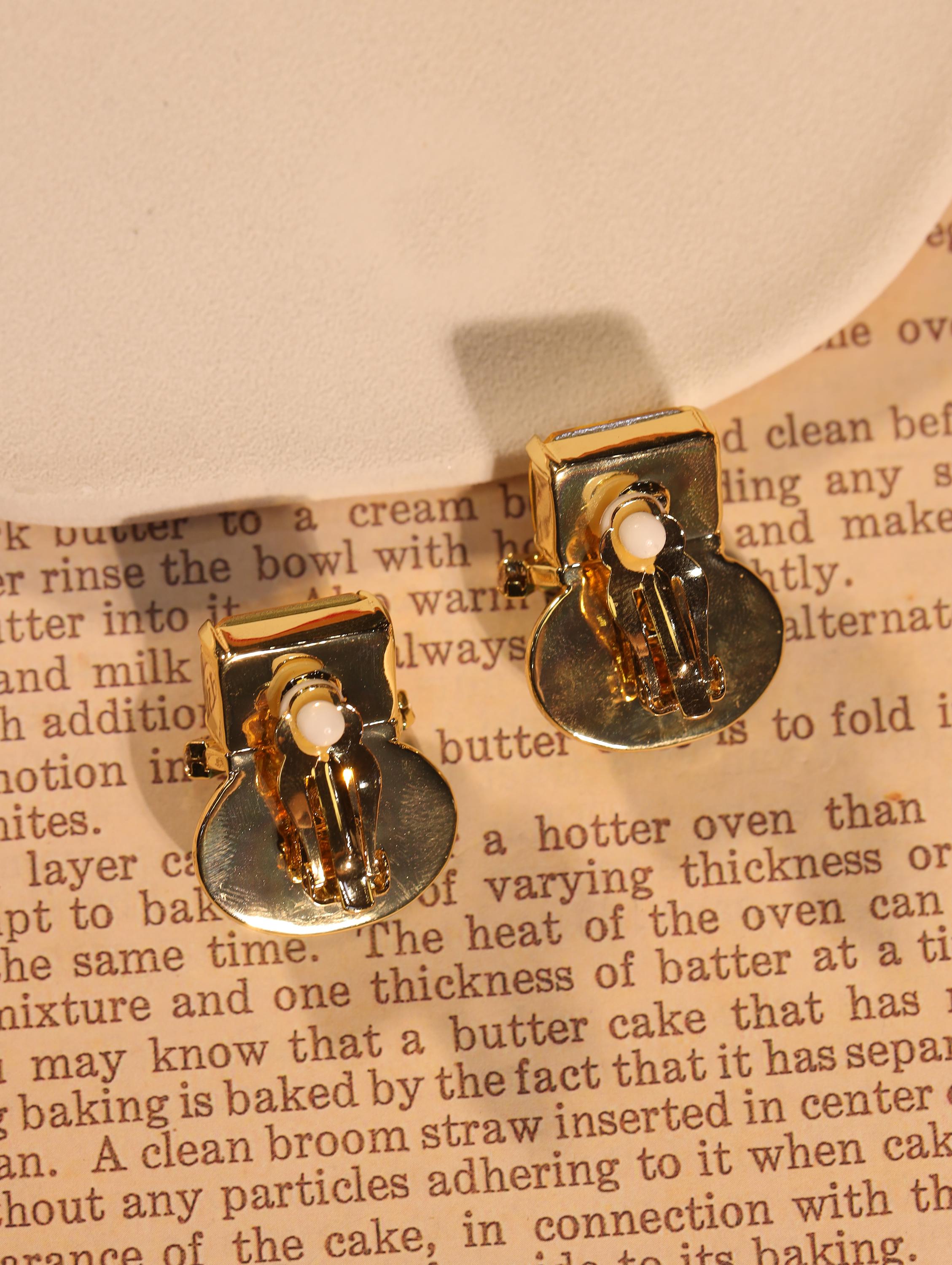 Swarovski Crystal & Art Glass Earrings, 18K Gold Plated, Handcrafted Artisan Jewelry, Yellow Gem Statement Earrings, Luxury Collector Design