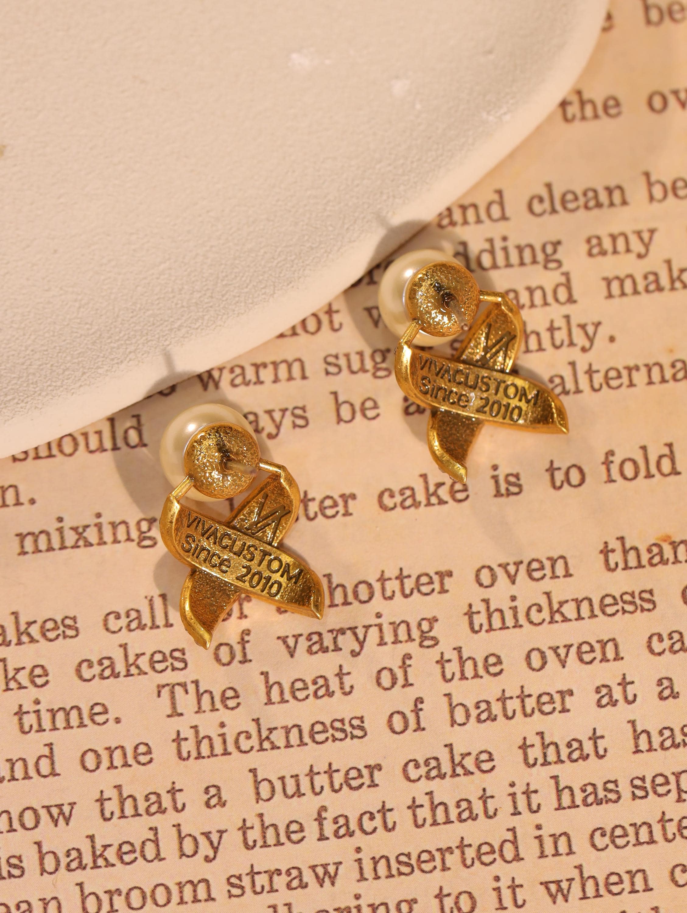 Luxury Pearl Bracelet & Earrings Set, 18K Gold Plated, Artisan Handcrafted with CZ Diamonds, Elegant High-End Boutique Jewelry
