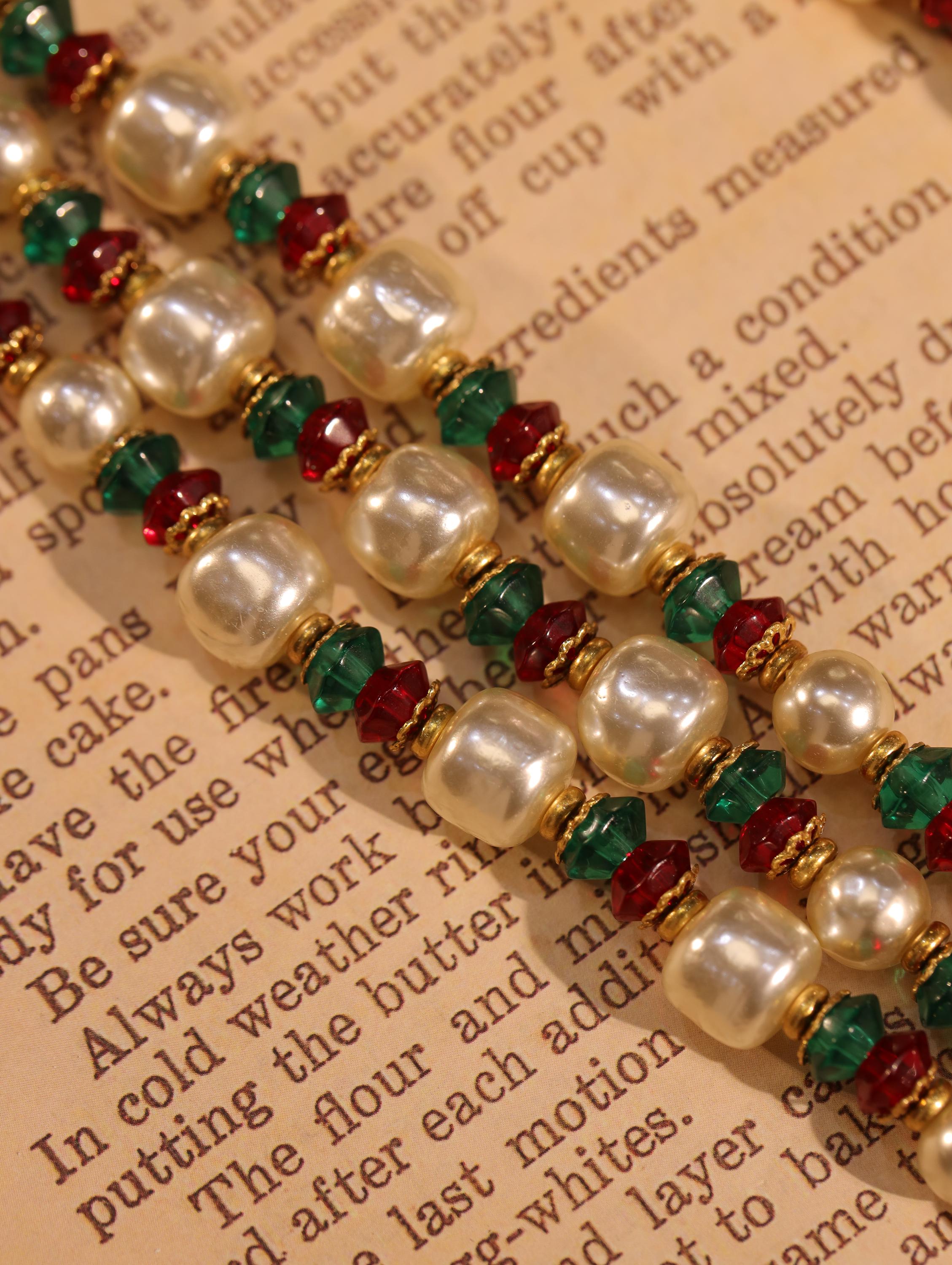 Handcrafted Swarovski Pearl & Crystal Necklace Set, Royal Statement Jewelry, Artisan Luxury, High-End Gala Wedding Jewelry for Collectors