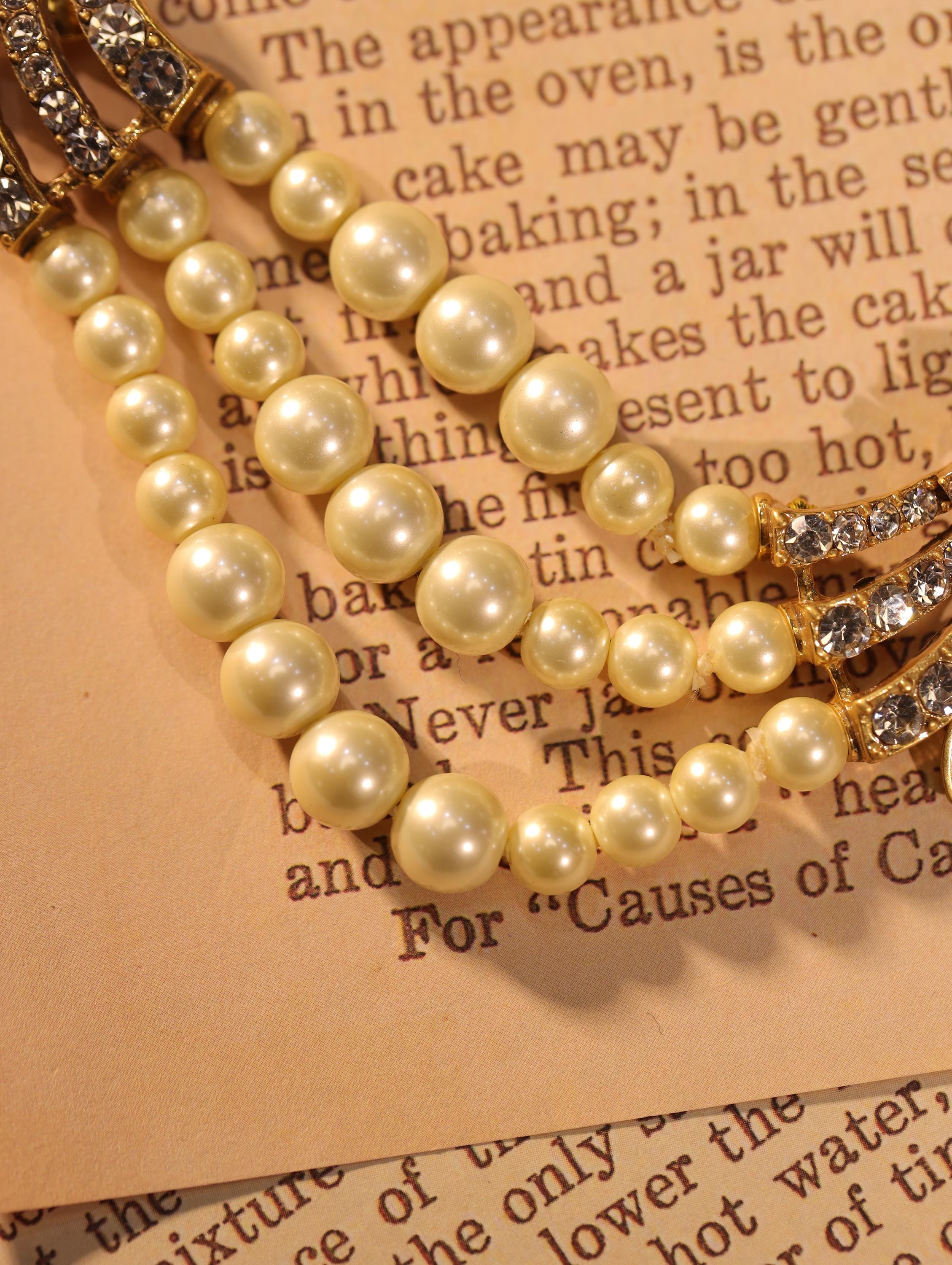 Swarovski Pearl & Crystal Necklace Set, Luxury Handcrafted 18K Gold Plated, Vintage Art Deco Jewelry, Statement Bridal Jewelry